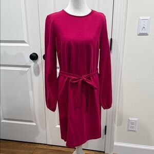 Elegant Pink Long-Sleeve Dress very thick material
